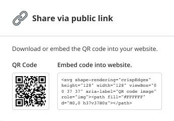 Share documents via QR code illustration