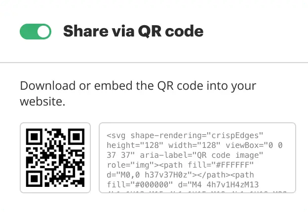 Share documents via QR code illustration