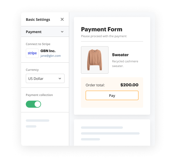 Collect payments for Event Lead Capture Form Template illustration