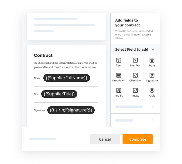 Auto-generate documents from data in Event Lead Capture Form Template illustration